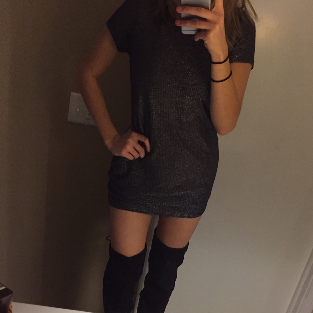 Sparkly Tee shirt dress